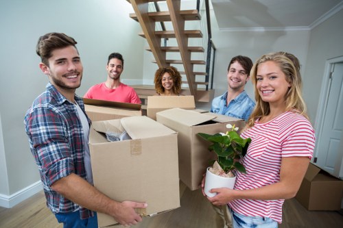 Greenwich Movers team preparing a careful residential move