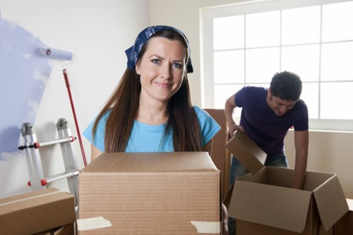 Greenwich Movers team preparing moving equipment safely