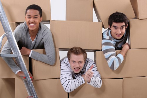 Furniture transport using a removal van in Greenwich