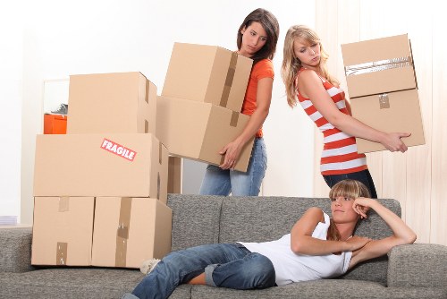 Commercial office relocation service in Greenwich with careful loading